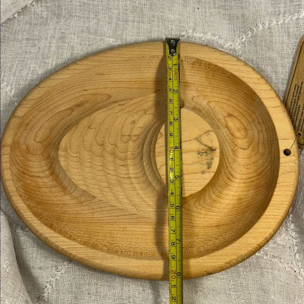 Williams Sonoma solid piece of maple made in Canada oyster half sheller